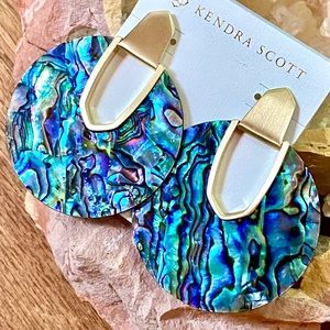 🌺🎉HP🎉🌺 NWT Kendra Scott Diane Abalone Shell Statement Earrings